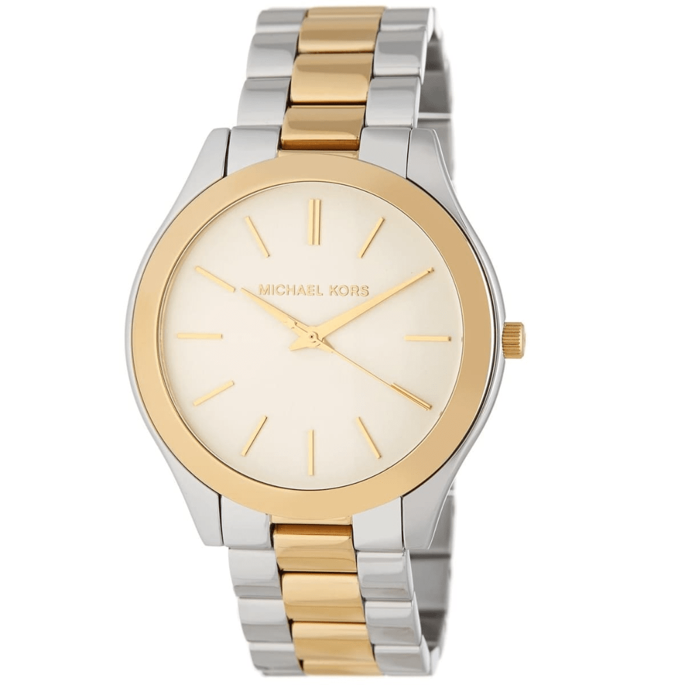Michael Kors MK3198 Runway White Dial Ladies Watch - WATCH & WATCH