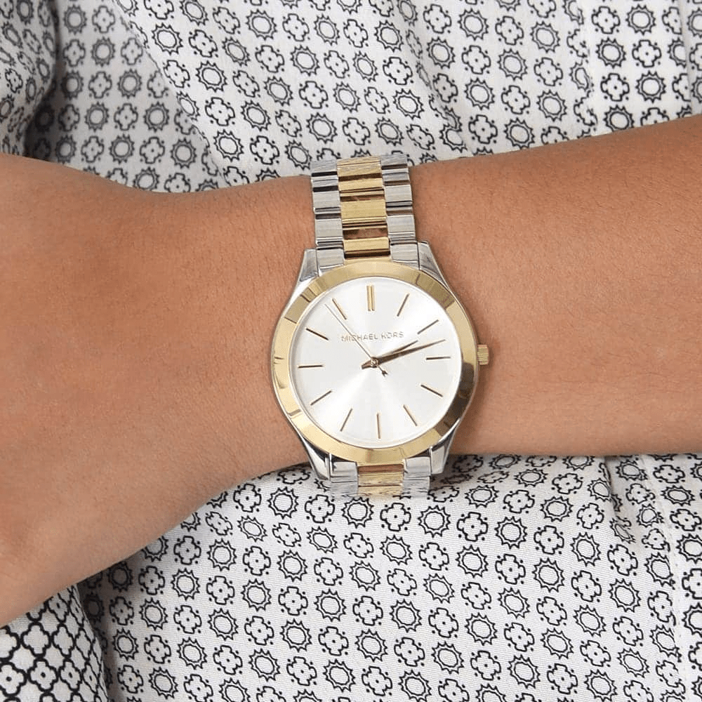 Michael Kors MK3198 Runway White Dial Ladies Watch - WATCH & WATCH