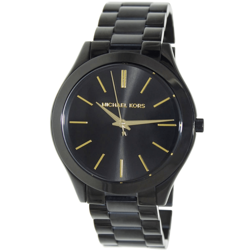 Michael Kors MK3221 Slim Runway Black Dial Ladies Watch - WATCH & WATCH