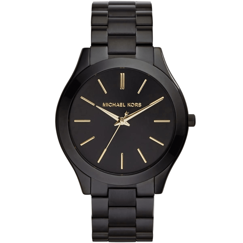 Michael Kors MK3221 Slim Runway Black Dial Ladies Watch - WATCH & WATCH