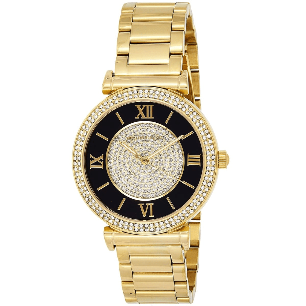 Michael Kors MK3338 Catlin Series Crystal Dial Ladies Watch - WATCH & WATCH