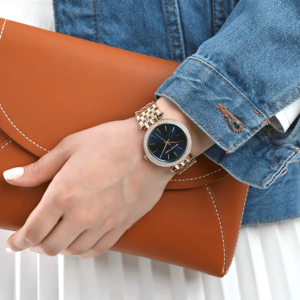 Michael Kors MK3406 Darci Blue Dial Ladies Watch - WATCH & WATCH