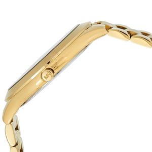 Michael Kors MK3435 Slim Runway Green Dial Gold - Tone Ladies Watch - WATCH & WATCH