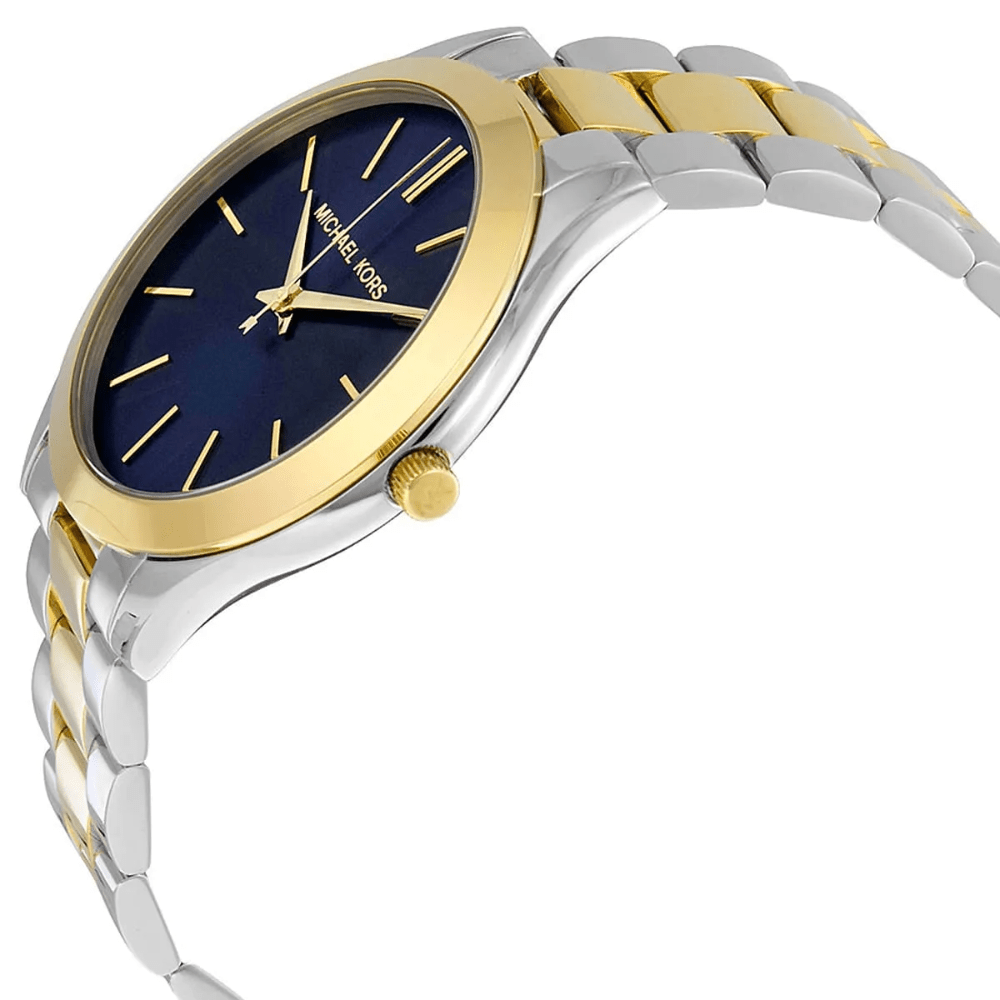 Michael Kors MK3479 Slim Runway Blue Dial Ladies Watch - WATCH & WATCH