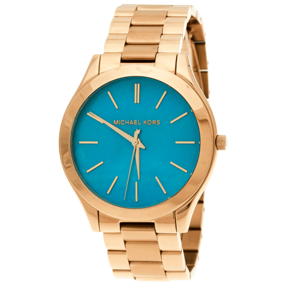 Michael Kors MK3492 Slim Runway Blue Dial Ladies Watch - WATCH & WATCH