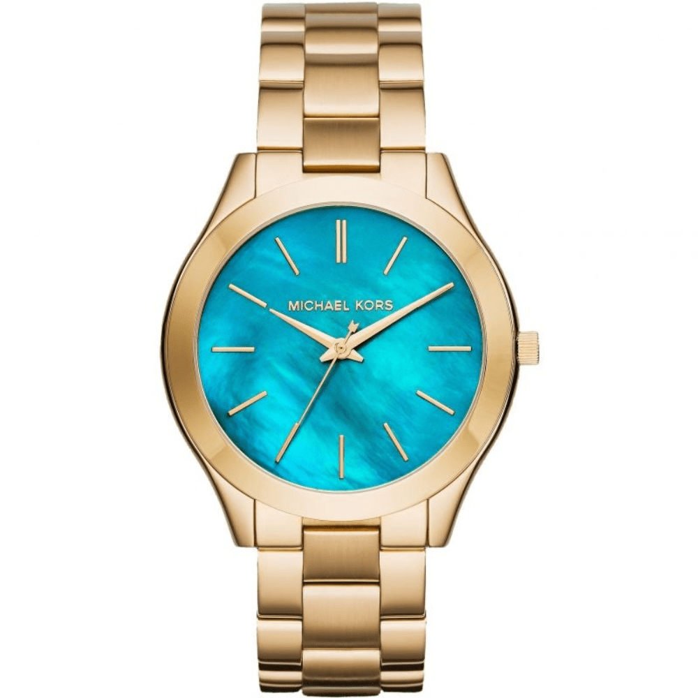 Michael Kors MK3492 Slim Runway Blue Dial Ladies Watch - WATCH & WATCH