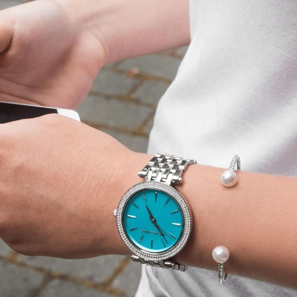 Michael Kors MK3515 Darci Turquoise Dial Ladies Watch - WATCH & WATCH
