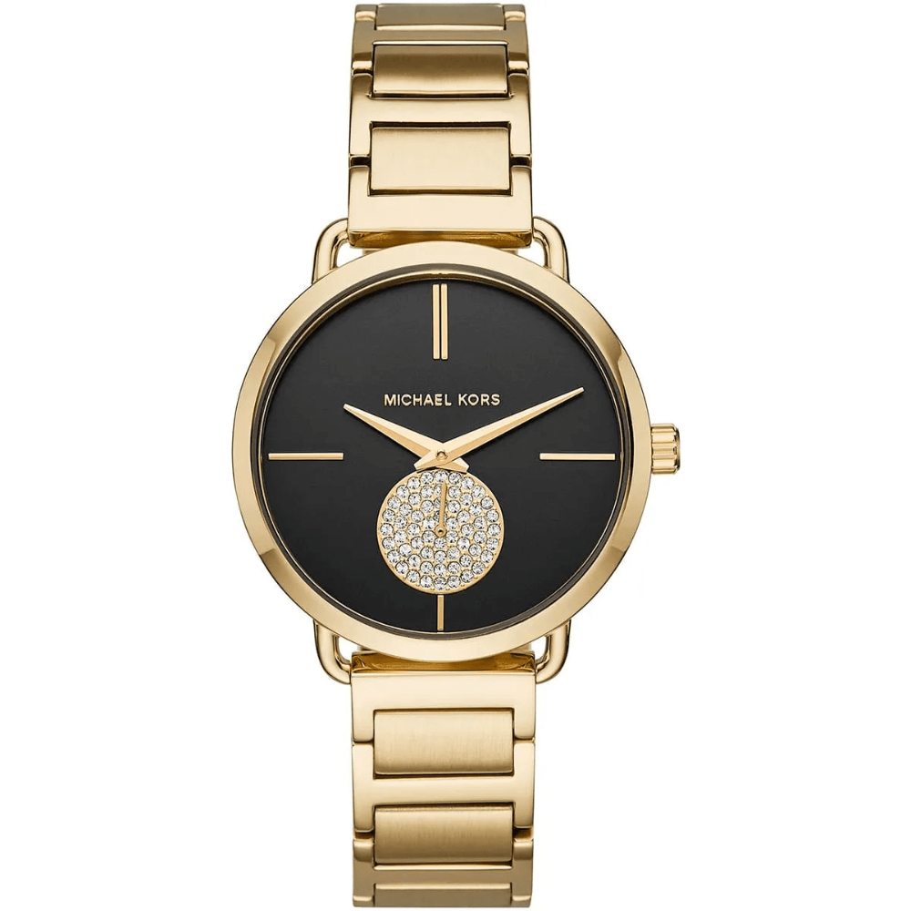 Michael Kors MK3788 Portia Black Dial Ladies Watch - WATCH & WATCH