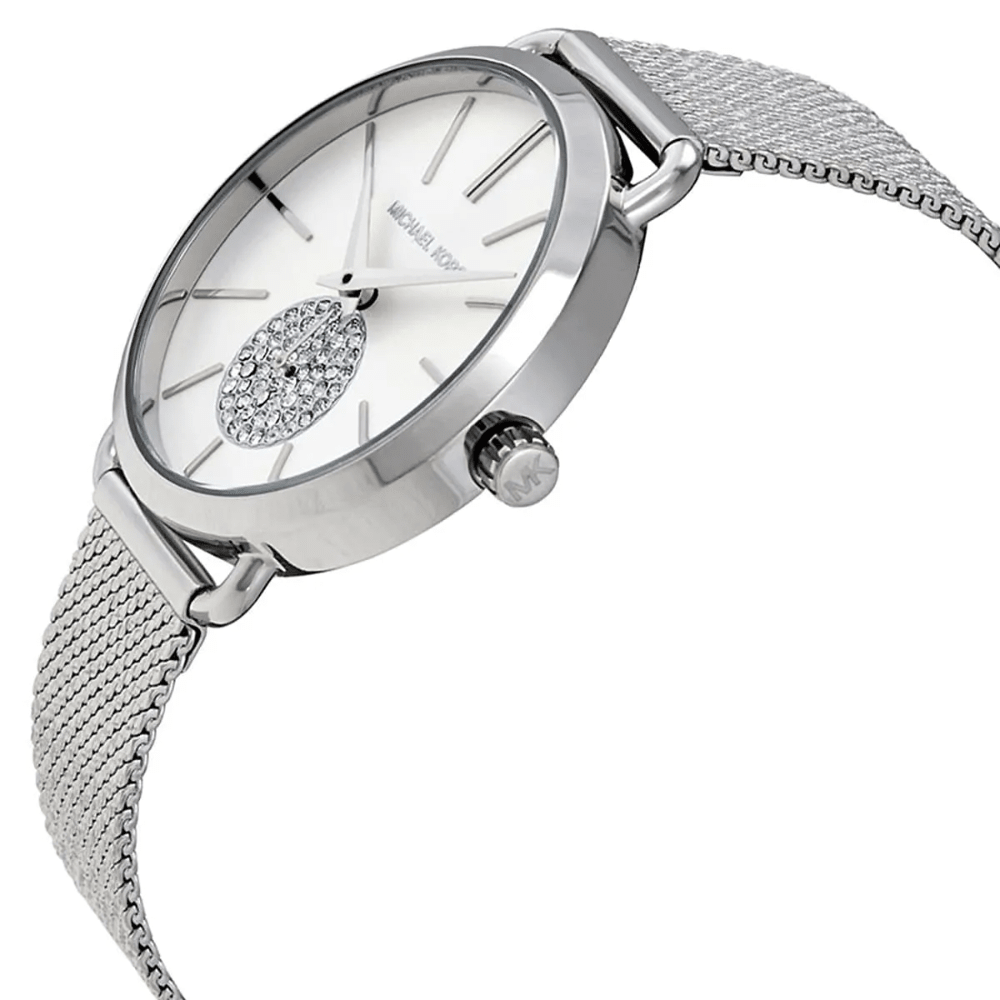 Michael Kors MK3843 Portia Silver Dial Ladies Watch - WATCH & WATCH