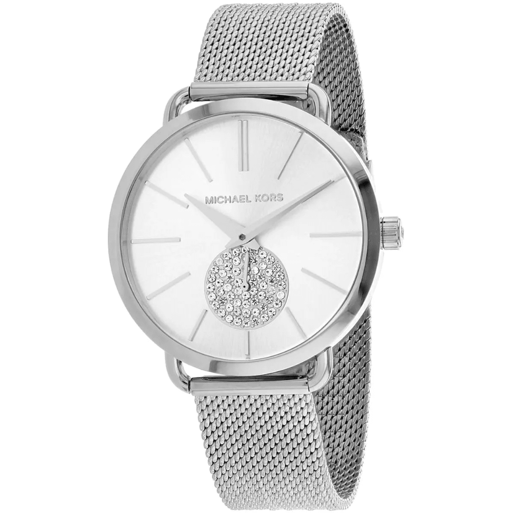 Michael Kors MK3843 Portia Silver Dial Ladies Watch - WATCH & WATCH
