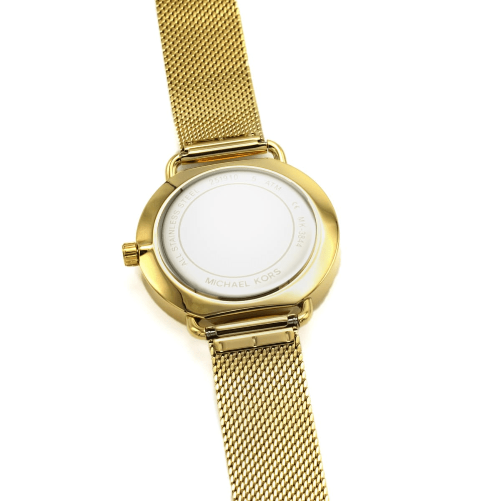 Michael Kors MK3844 Portia Gold Dial Ladies Watch - WATCH & WATCH