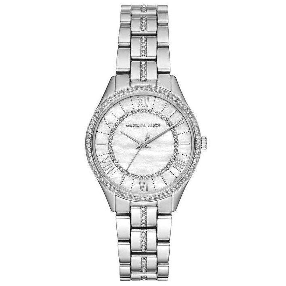 Michael Kors MK3900 Lauryn Crystal Mother Of Pearl Dial Women's Watch - WATCH & WATCH