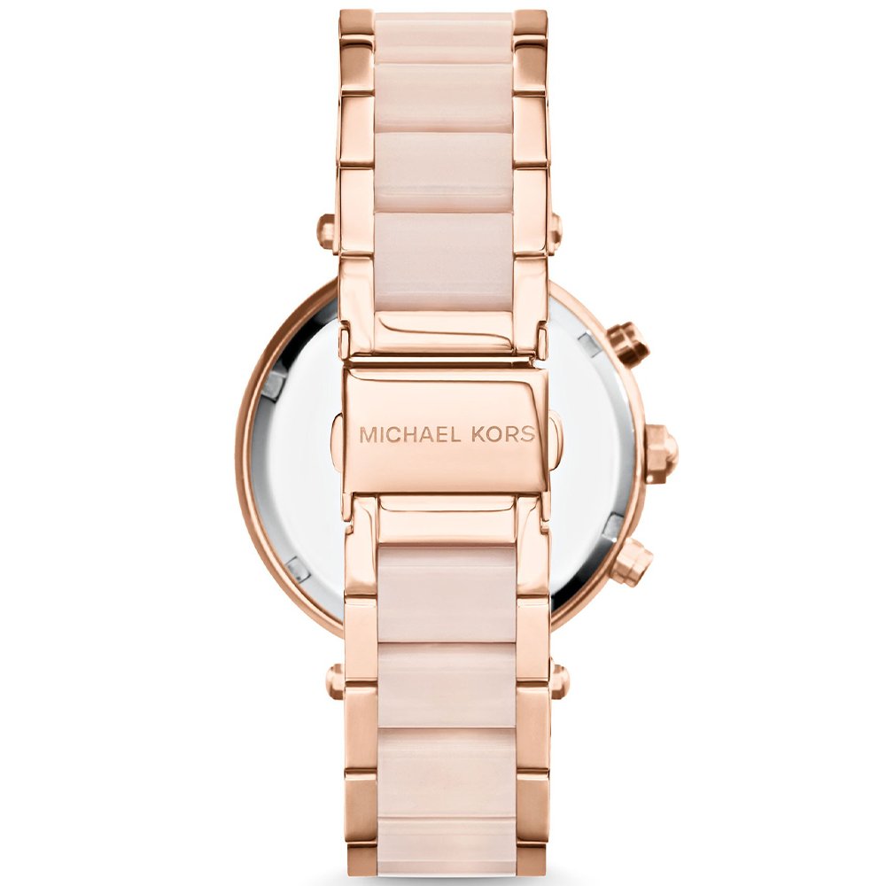 Michael Kors MK5896 Parker Chronograph Ladies Watch Rose Gold - WATCH & WATCH