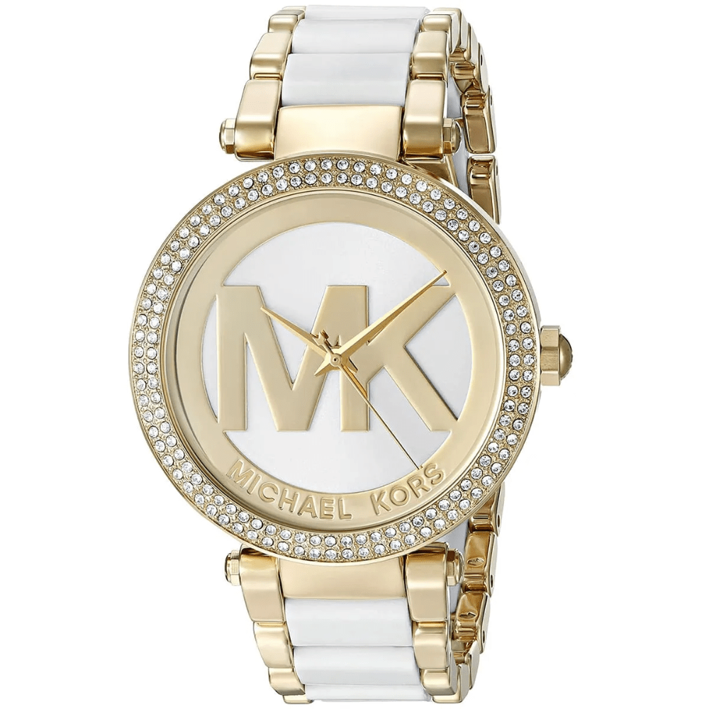 Michael Kors MK6313 Parker White Dial Ladies Watch - WATCH & WATCH