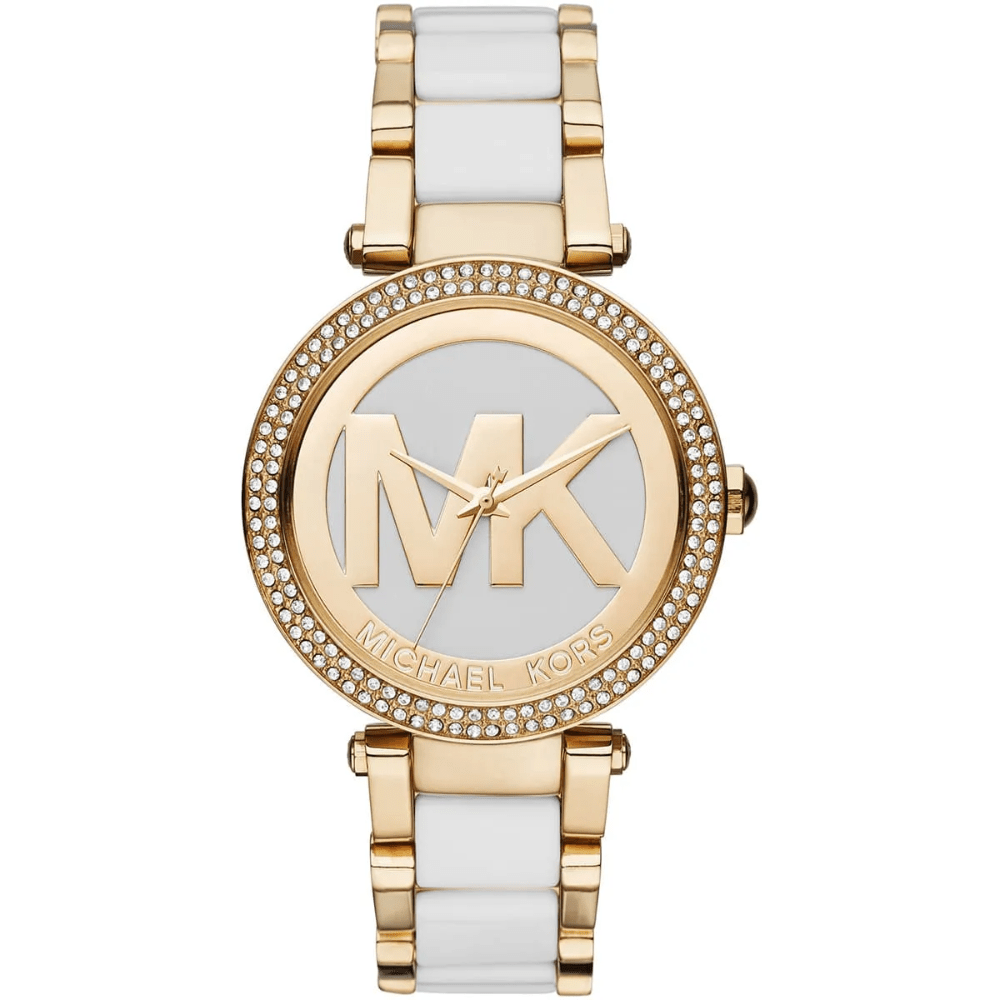 Michael Kors MK6313 Parker White Dial Ladies Watch - WATCH & WATCH
