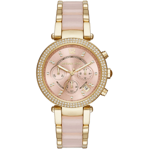 Michael Kors MK6326 Parker Pink Dial Ladies Watch - WATCH & WATCH