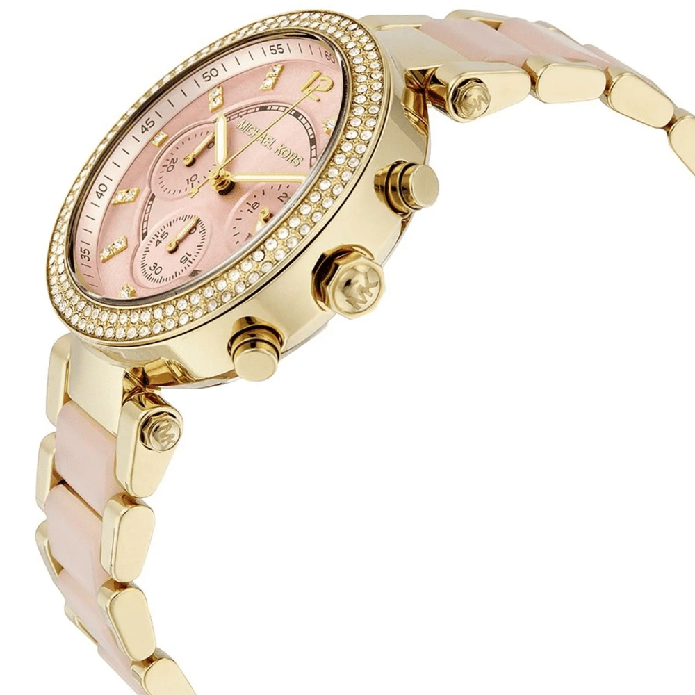 Michael Kors MK6326 Parker Pink Dial Ladies Watch - WATCH & WATCH