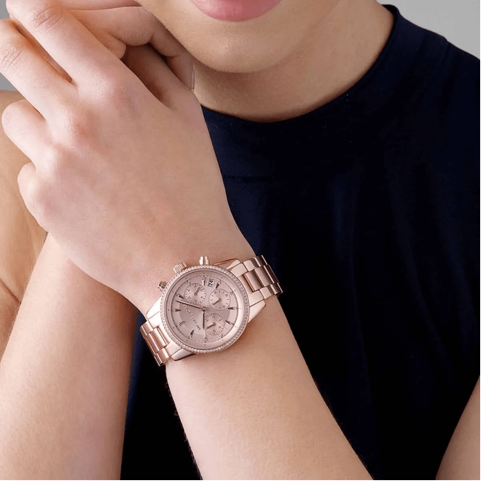 Michael Kors MK6357 Ritz Chronograph Ladies Watch - WATCH & WATCH