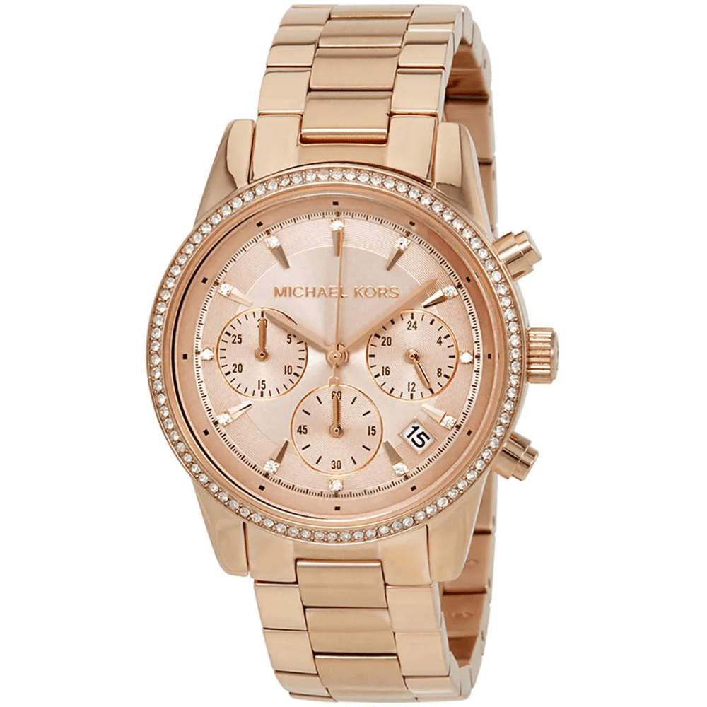 Michael Kors MK6357 Ritz Chronograph Ladies Watch - WATCH & WATCH