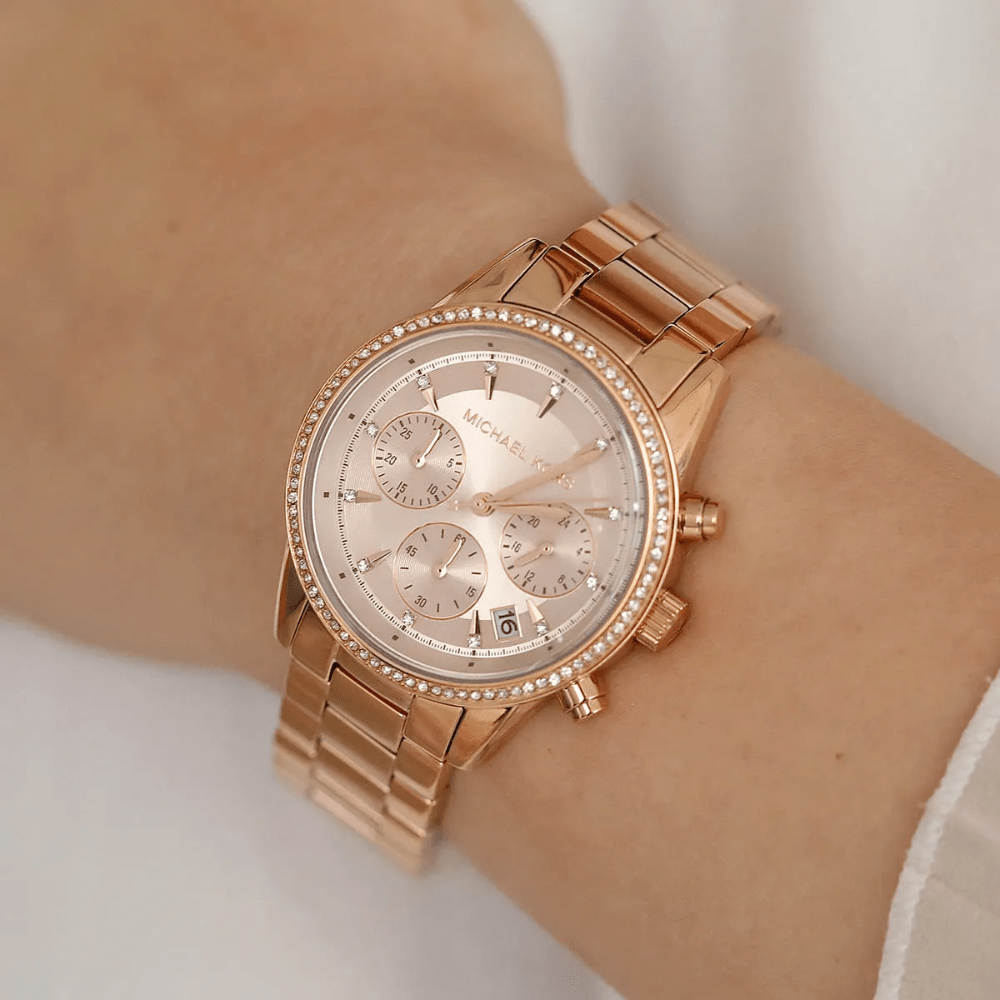 Michael Kors MK6357 Ritz Chronograph Ladies Watch - WATCH & WATCH