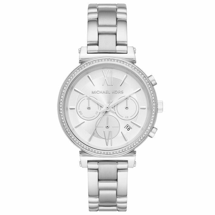 Michael Kors MK6575 Sofie Chronograph Silver Dial Women's Watch - WATCH & WATCH