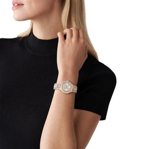 Michael Kors MK6997 Camille Crystals Rose Gold Ladies Watch - WATCH & WATCH