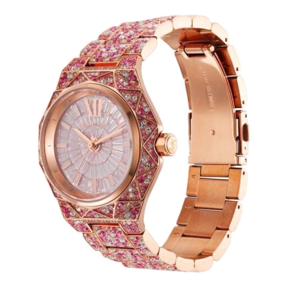 Mk7329 Michael Kors MK7343 Pave Rose Gold-Tone Ladies Watch - WATCH & WATCH