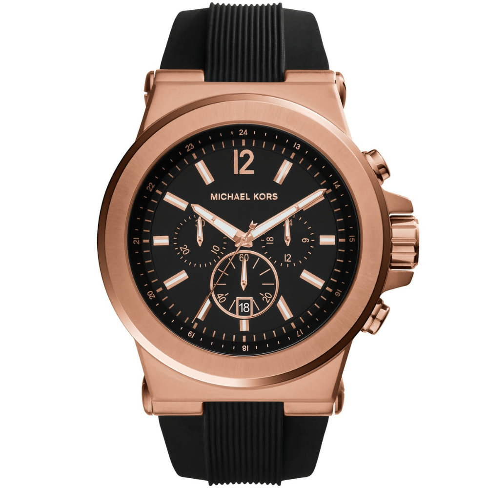 Michael Kors MK8184 Dylan Chronograph Black Dial Men's Watch - WATCH & WATCH