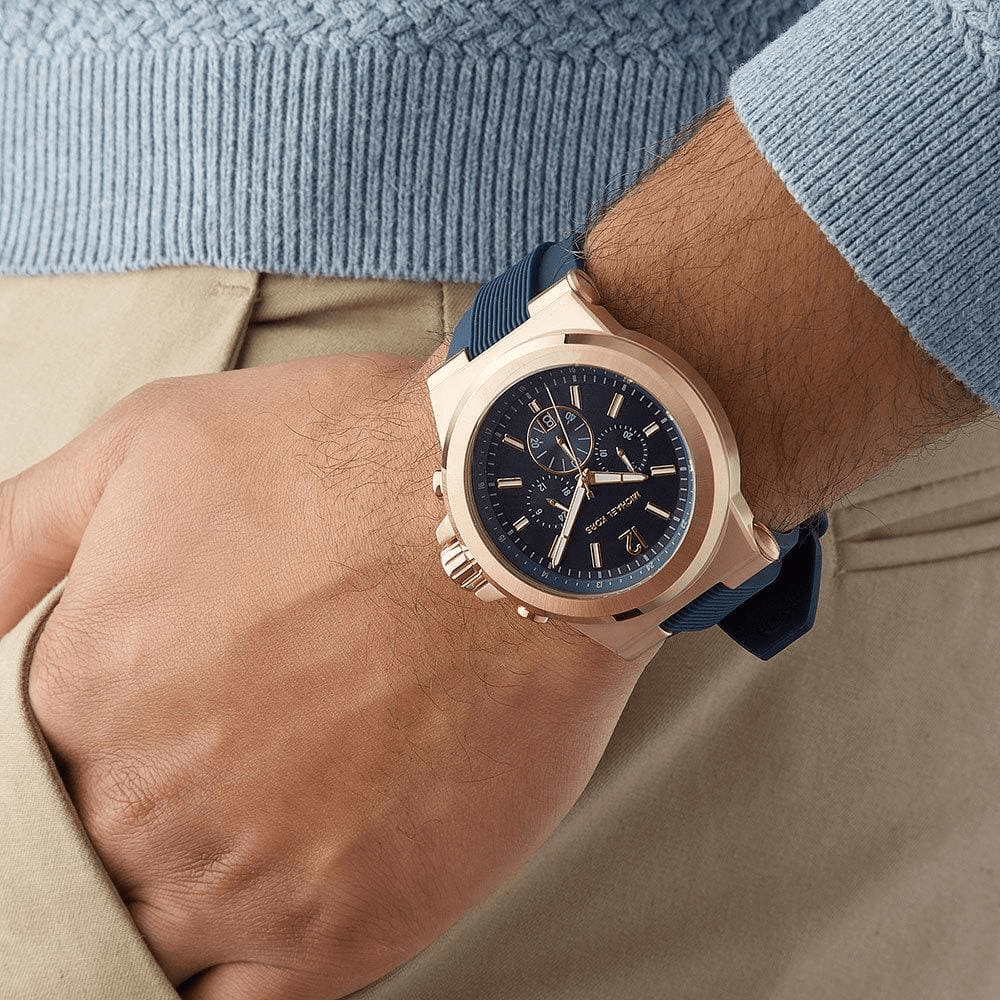 Michael Kors MK8295 Dylan Chronograph Navy Dial Men's Watch - WATCH & WATCH