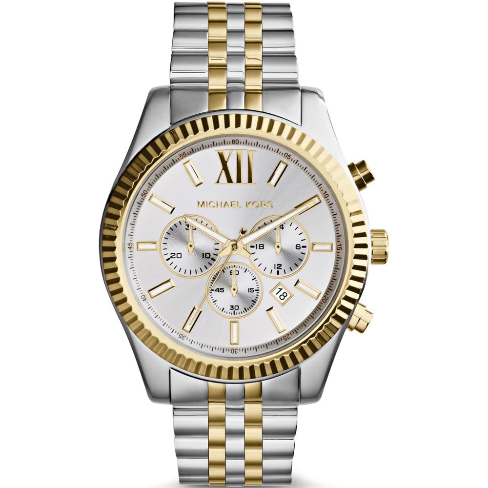 Michael Kors MK8344 Lexington Two Tone Men's Watch - WATCH & WATCH