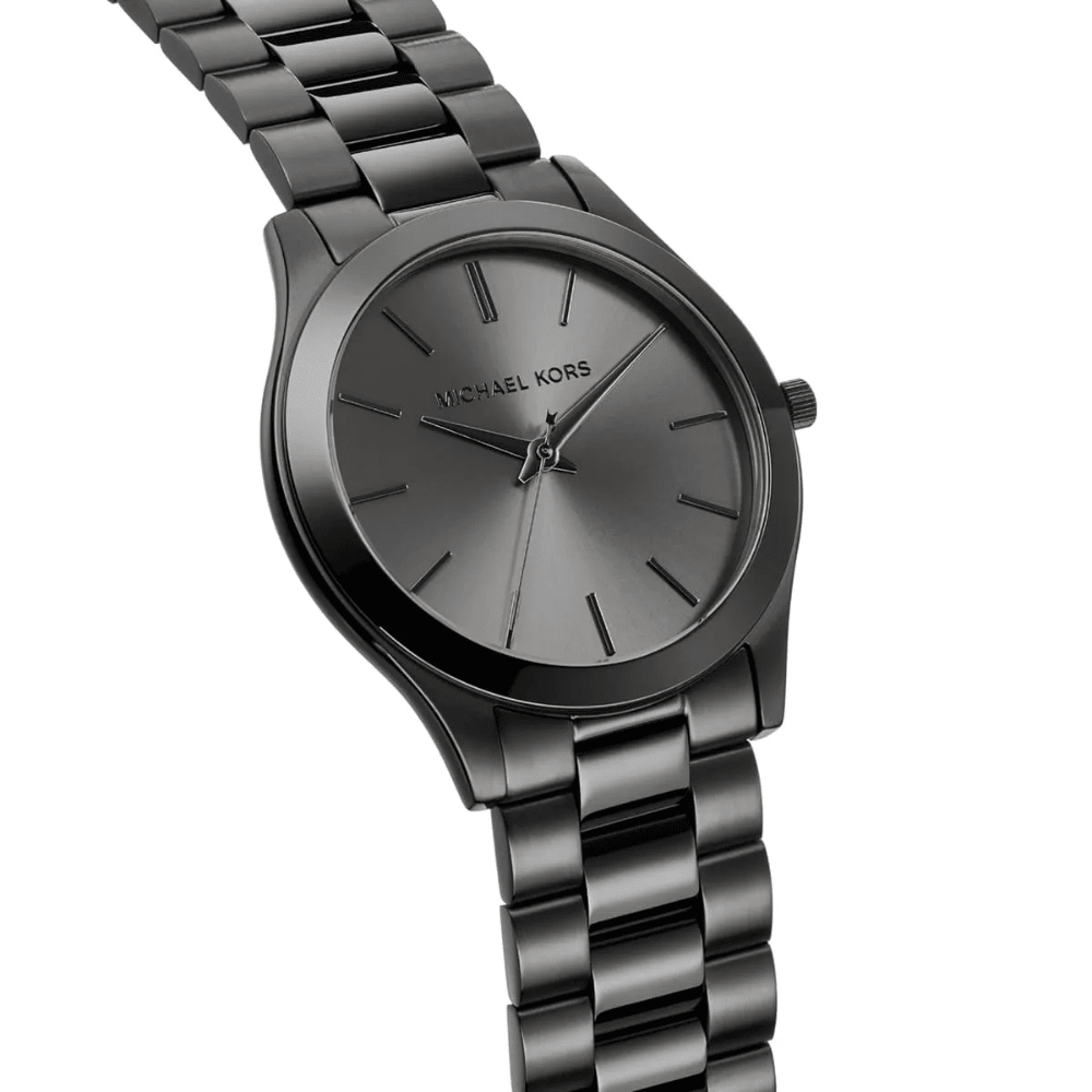 Michael Kors MK8507 Slim Runway Black Dial Ladies Watch - WATCH & WATCH