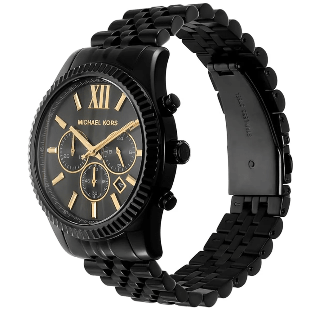 Michael Kors MK8603 Lexington Chronograph Black Dial Men's Watch - WATCH & WATCH