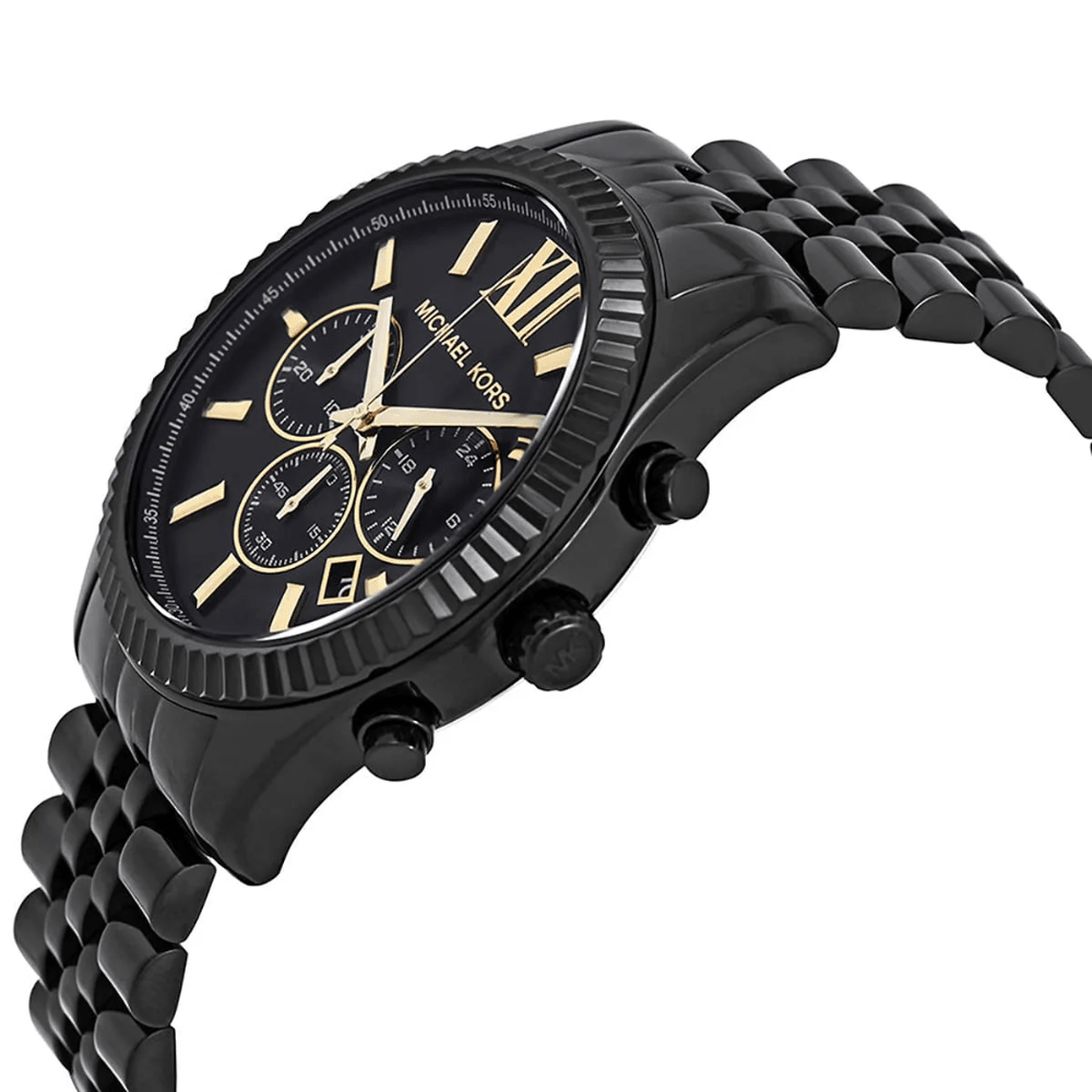 Michael Kors MK8603 Lexington Chronograph Black Dial Men's Watch - WATCH & WATCH