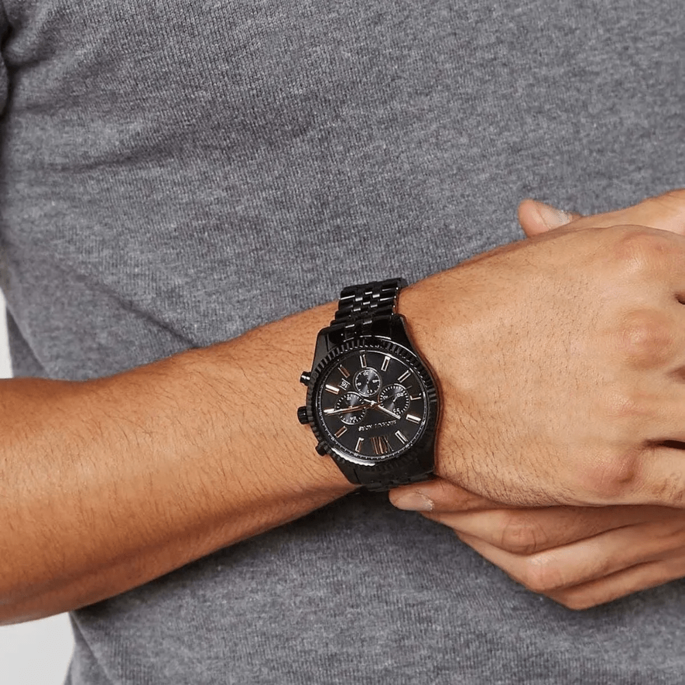 Michael Kors MK8603 Lexington Chronograph Black Dial Men's Watch - WATCH & WATCH