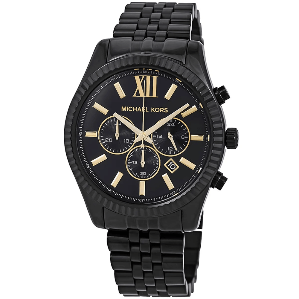 Michael Kors MK8603 Lexington Chronograph Black Dial Men's Watch - WATCH & WATCH