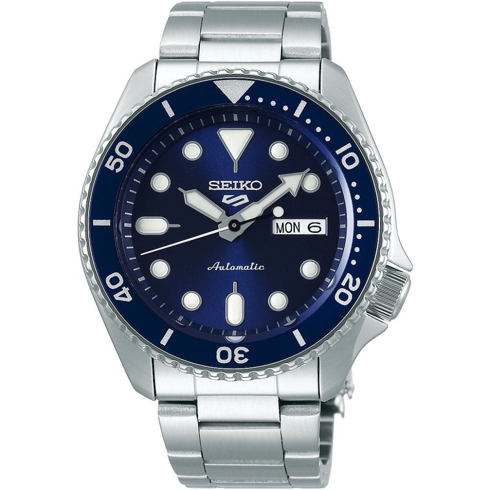 Seiko 5 Sports SRPD51K1 Blue Dial Automatic Men's Watch - WATCH & WATCH