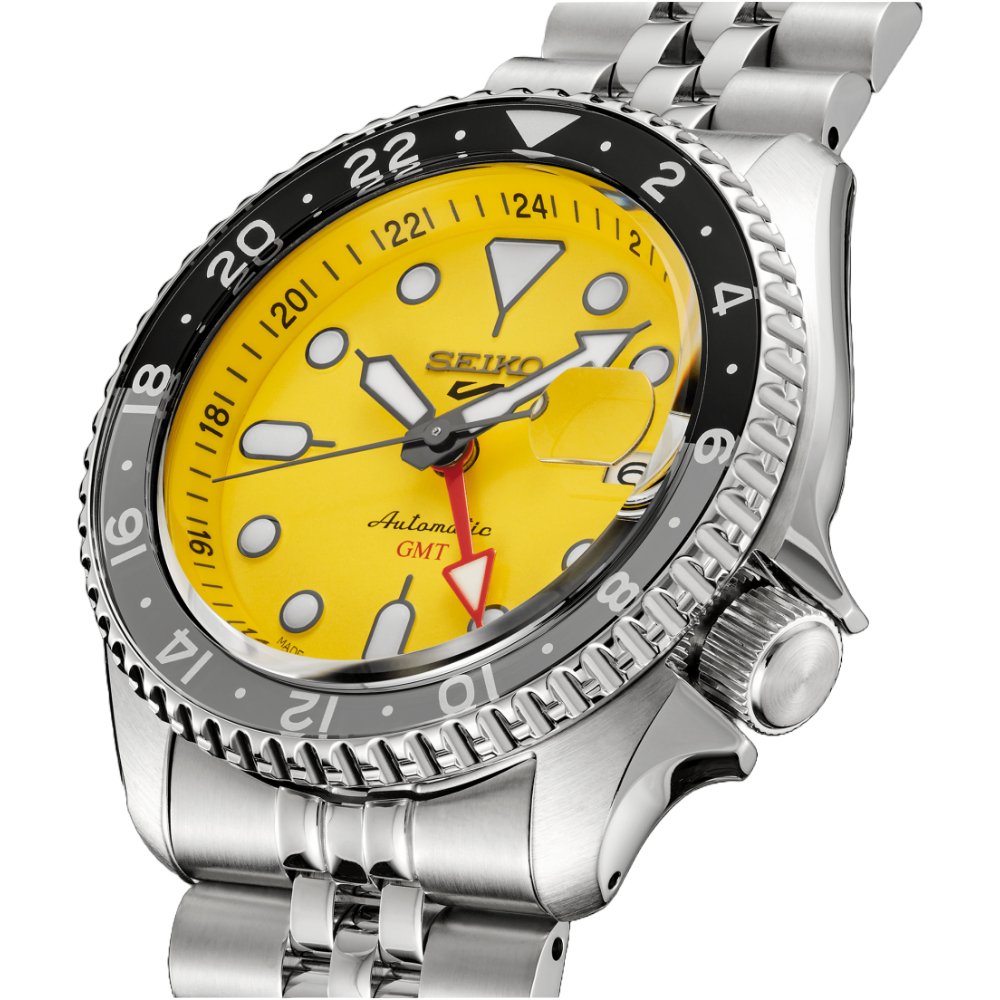 Seiko 5 Sports SSK017K1 Yellow Dial Automatic Men's Watch - WATCH & WATCH