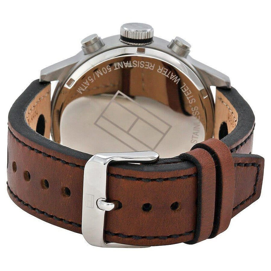 Tommy Hilfiger 1791049 Trent Multifunction Brown Leather Men's Watch - WATCH & WATCH