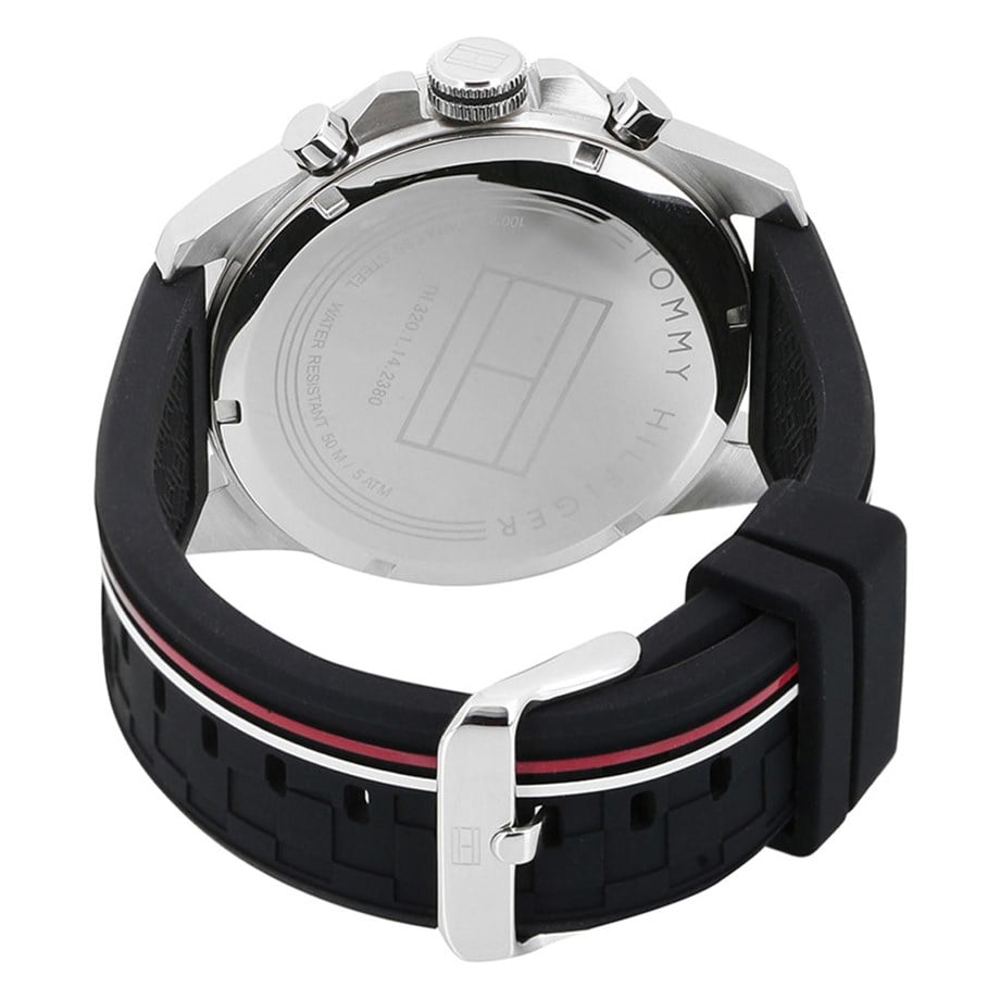 Tommy Hilfiger 1791473 Black Silicone Men's Watch - WATCH & WATCH