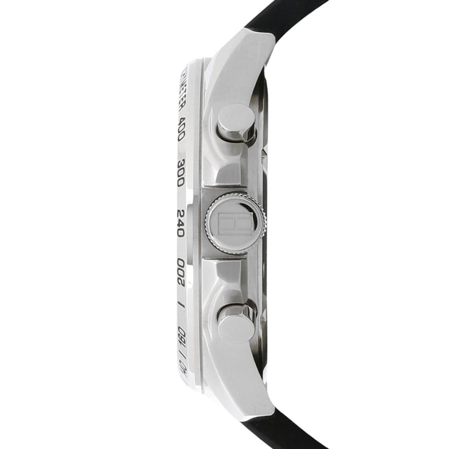 Tommy Hilfiger 1791473 Black Silicone Men's Watch - WATCH & WATCH