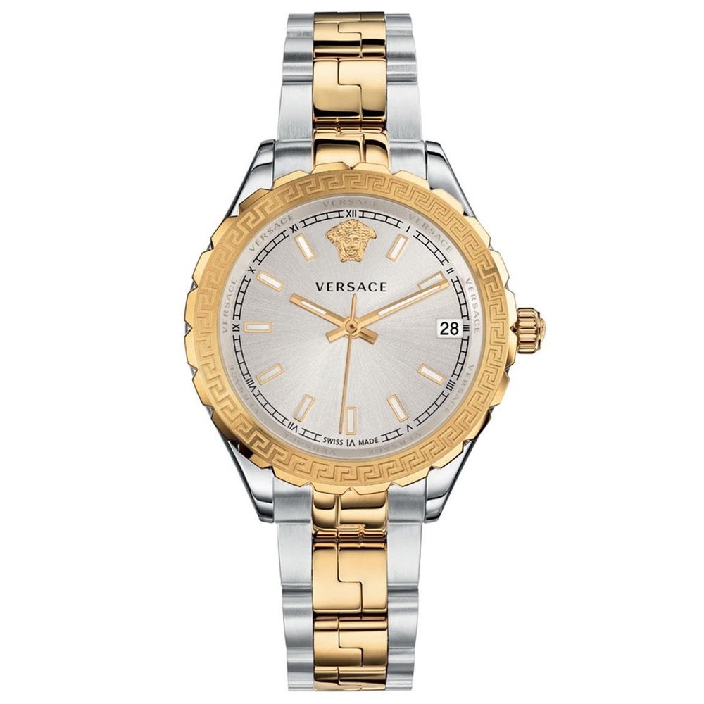 Versace V12030015 Hellenyium Quartz Silver Dial Ladies Watch - WATCH & WATCH