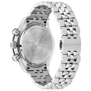 Versace VE2U00322 Hellenyium Silver Chronograph Men's Watch - WATCH & WATCH