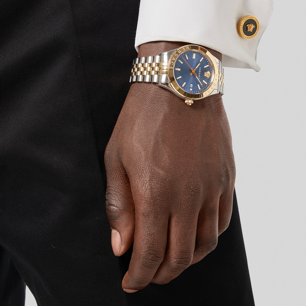 Versace VEVK00520 Hellenyium Men's Two - Tone Watch - WATCH & WATCH